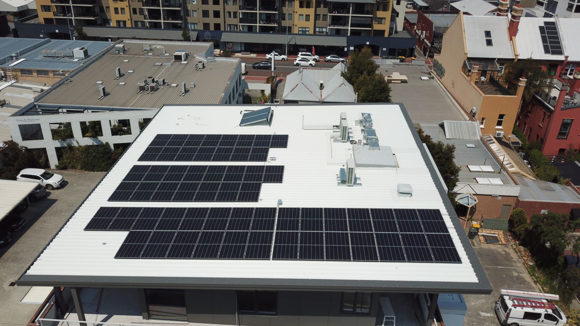 Commercial solar installation in Perth
