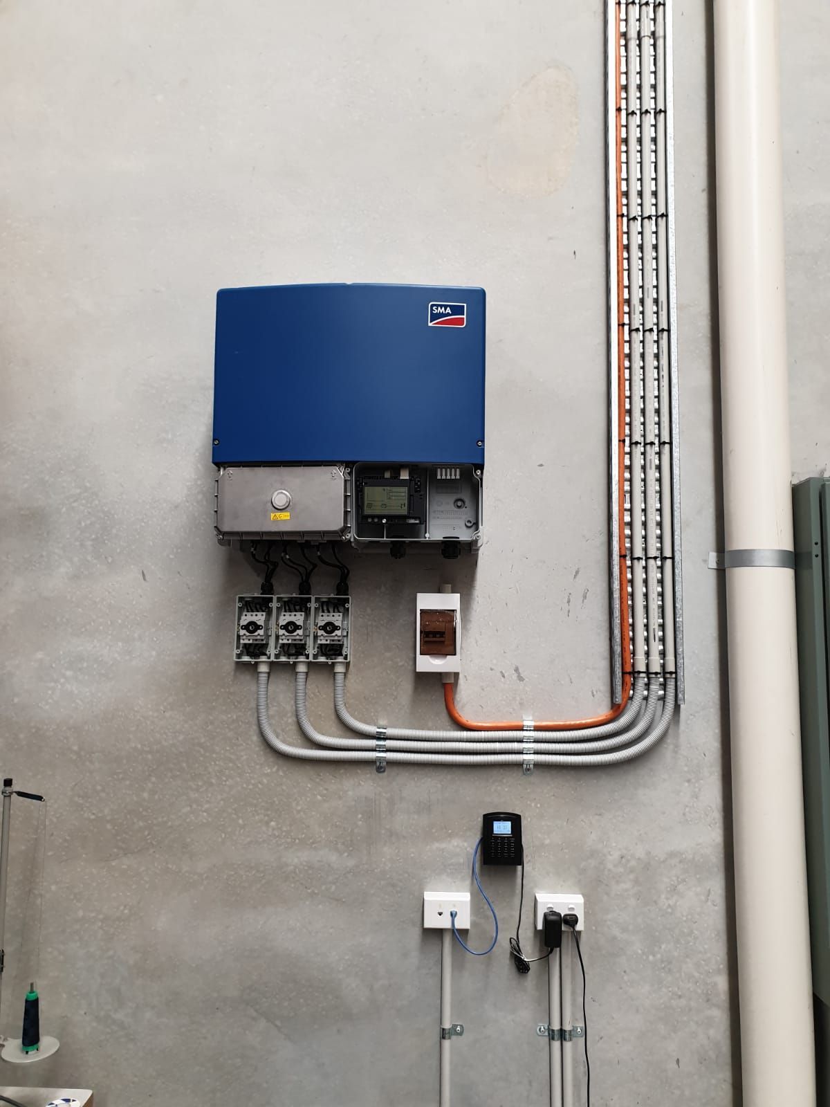 Solar inverter installation